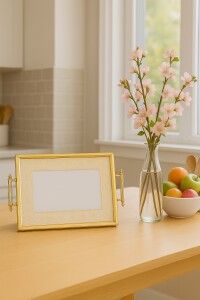 A08-006-Marche Altın Çerçeveli Tepsi 31×46cm - Glore