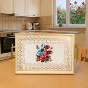 A08-006-Maudie Çerçeveli Tepsi 31×46cm - Glore