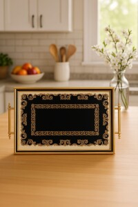 A08-006-Ragusa Çerçeveli Tepsi 31×46cm - Glore