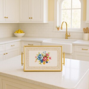 A08-006-Tiete Çerçeveli Tepsi 31×46cm - Glore