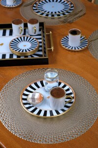 Black Line Yuvarlak Tepsi 31cm - Glore