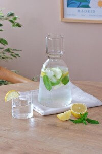 Cam Başucu Sürahisi ve Bardak 12x23,5cm - 1.400ml - 3