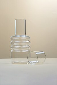 Cam Bombeli Başucu Sürahisi ve Bardak 11x23cm - 1.600ml - 5