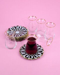 Destina Siyah Çay Seti 6 lı - 4