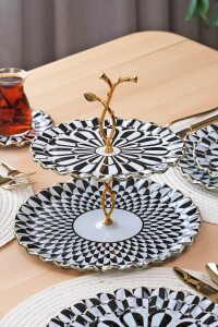 Destina Siyah Katlı Kurabiyelik - Glore (1)