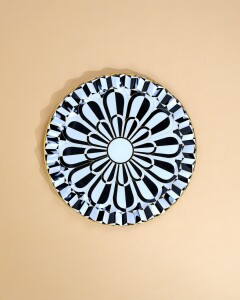 Destina Siyah Pasta Tabağı 21cm 6 lı - Glore