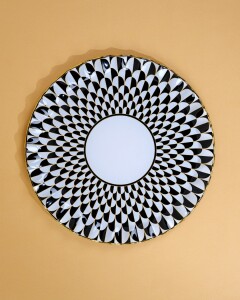 Destina Siyah Servis Tabağı 26cm 6 lı - Glore