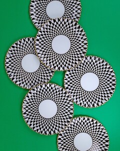 Destina Siyah Servis Tabağı 26cm 6 lı - 3