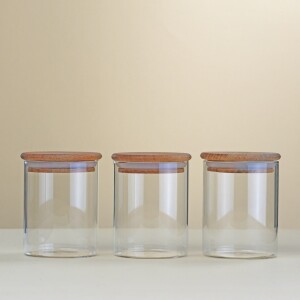 Glore 3'lü Cam Baharatlık Takımı 8x10cm - Glore