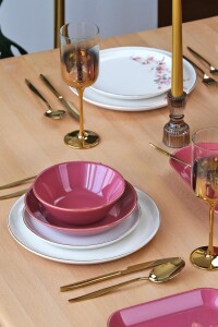 Glore Asya Spring Altın Yaldızlı 31 Parça 6 Kişilik Seramik Yemek Takımı - 4