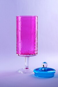Glore Ayaklı Kase Pembe - Mavi - Glore (1)