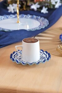 Glore BlueBloom 6 Kişilik Cam Kahve Takımı - 3