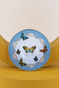 Glore Butterfly Effect Altın Yaldızlı 12 Parça 6 Kişilik Cam Çay Takımı - 7