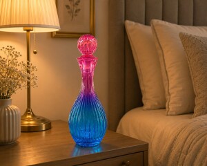 Glore Cam Karaf Sürahi Pembe Turkuaz - Glore