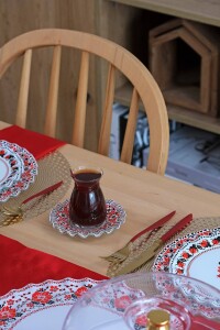 Glore Carmine 6 Kişilik Çay Tabağı Takımı - Glore (1)