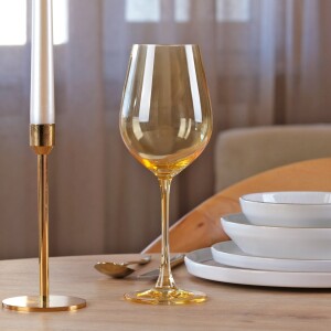 Glore Colombuia Sarı 6 Kişilik Kadeh Takımı - 500ml - Glore