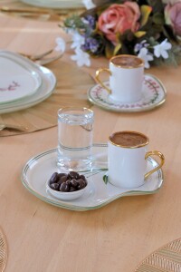 Glore Crocus Altın Yaldızlı Cam Keyiflik İkram Takımı - 5