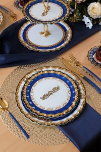 Glore Elegance 6 Kişilik 25 Parça Cam Pasta Çay İkram Takımı - Glore (1)