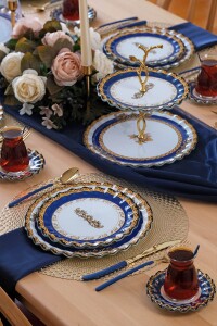 Glore Elegance 6 Kişilik 25 Parça Cam Pasta Çay İkram Takımı - 3