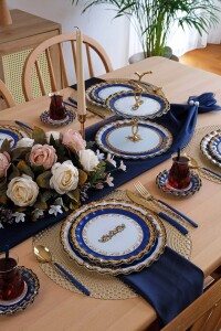 Glore Elegance 6 Kişilik 25 Parça Cam Pasta Çay İkram Takımı - 4