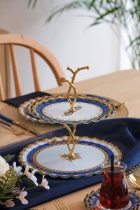 Glore Elegance 6 Kişilik 25 Parça Cam Pasta Çay İkram Takımı - 6