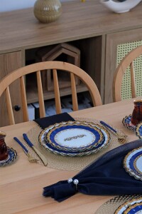 Glore Elegance 6 Kişilik 25 Parça Cam Pasta Çay İkram Takımı - 8