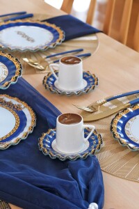 Glore Elegance 6 Kişilik Cam Kahve Takımı - Glore (1)