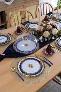 Glore Elegance 6 Kişilik Cam Servis Tabağı Takımı - Glore (1)