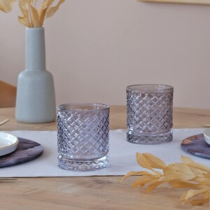 Glore İris Füme 6 Kişilik Bardak Takımı - Glore