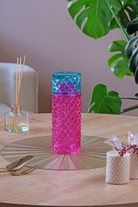 Glore Kafes Pembe - Turkuaz Başucu Sürahisi ve Bardak Takımı - 2