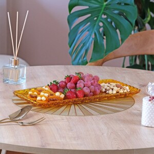 Glore Kayık Tabak Sarı - Glore