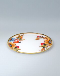 Glore Lorena Asorti Altın Yaldızlı Cam Tepsi - 11