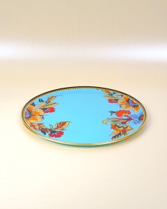 Glore Lorena Asorti Altın Yaldızlı Cam Tepsi - 13