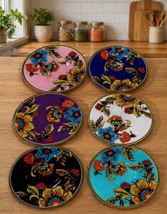 Glore Lorena Asorti Yaldızsız Cam Çay Takımı - Glore (1)