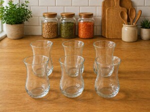 Glore Lorena Asorti Yaldızsız Cam Çay Takımı - 3