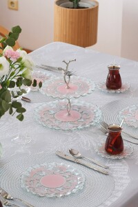 Glore Padona Platin Yaldızlı Cam Kurabiyelik - 4