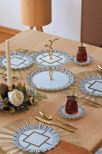 Glore Prestige 6 Kişilik 25 Parça Cam Pasta Çay İkram Takımı - Glore (1)