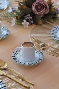 Glore Prestige 6 Kişilik Cam Kahve Takımı - Glore (1)