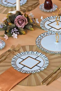 Glore Prestige 6 Kişilik Cam Pasta Tabağı Takımı - Glore (1)