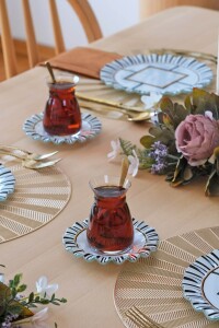 Glore Prestige 6 Kişilik Çay Tabağı Takımı - Glore (1)