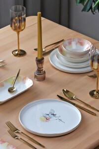 Glore Sunset Altın Yaldızlı 31 Parça 6 Kişilik Seramik Yemek Takımı - 3