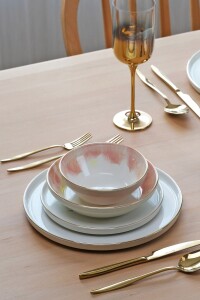 Glore Sunset Altın Yaldızlı 31 Parça 6 Kişilik Seramik Yemek Takımı - 9