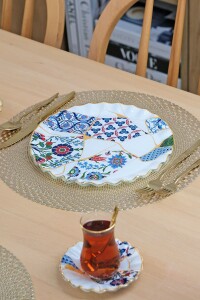 Glore Zaria 6 Kişilik 18 Parça Çay Servis Takımı - 3