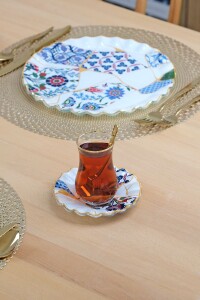Glore Zaria 6 Kişilik 18 Parça Çay Servis Takımı - 4