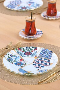 Glore Zaria 6 Kişilik 18 Parça Çay Servis Takımı - 5
