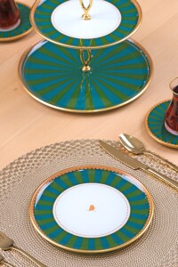 Green Line 26 Parça 6 Kişilik Pasta Takımı - Glore