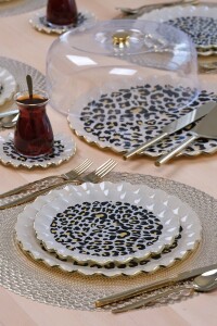 Leopar Wavy Servis Tabağı 26cm 6 lı - 4