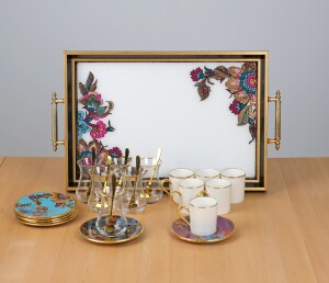 Lorena Asorti 25 Parça Tepsili Çay-Kahve Seti - Glore