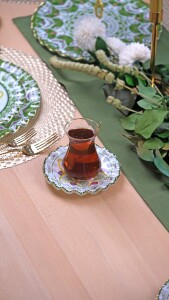 Montsechia Vidalii 12 Parça 6 Kişilik Altın Yaldızlı Çay Takımı - Glore