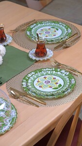 Montsechia Vidalii 34 Parça 6 Kişilik Altın Yaldızlı Pasta Servis Takımı - 10
